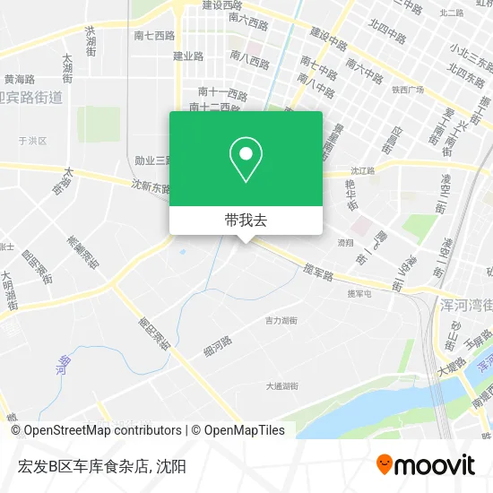 宏发B区车库食杂店地图
