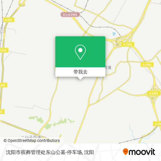 沈阳市殡葬管理处东山公墓-停车场地图