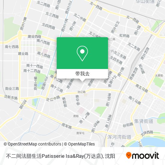 不二间法甜生活Patisserie Isa&Ray(万达店)地图