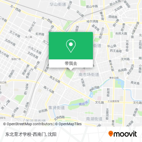东北育才学校-西南门地图