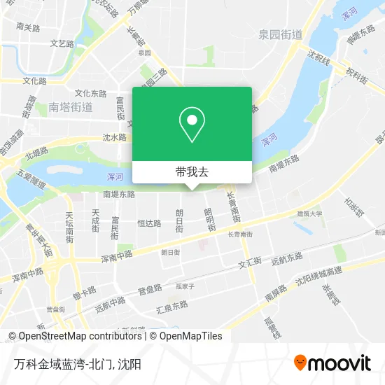 万科金域蓝湾-北门地图