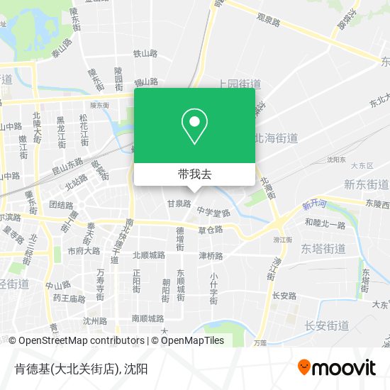 肯德基(大北关街店)地图