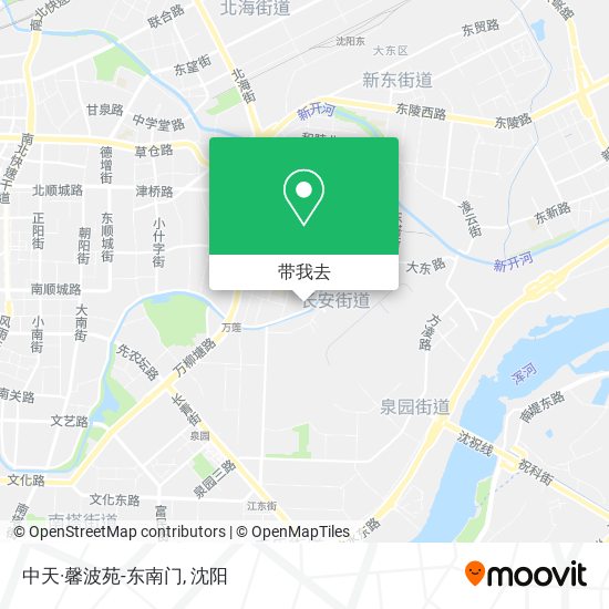 中天·馨波苑-东南门地图