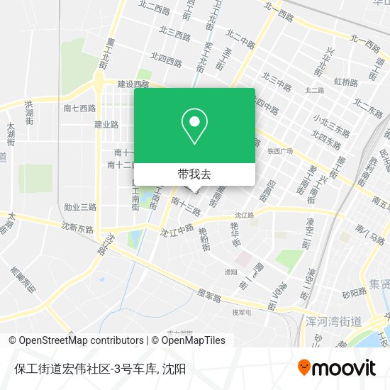 保工街道宏伟社区-3号车库地图