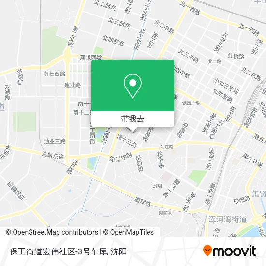 保工街道宏伟社区-3号车库地图