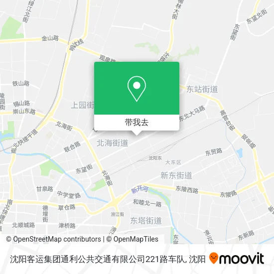 沈阳客运集团通利公共交通有限公司221路车队地图