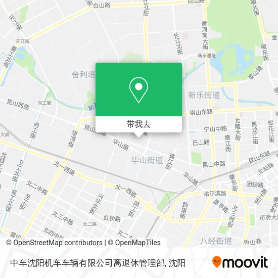 中车沈阳机车车辆有限公司离退休管理部地图