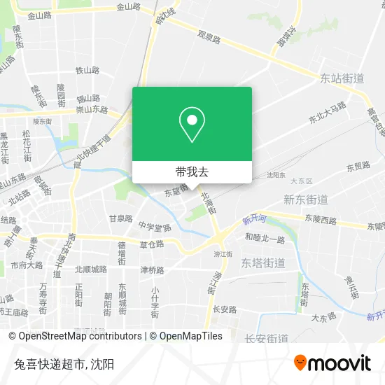 兔喜快递超市地图
