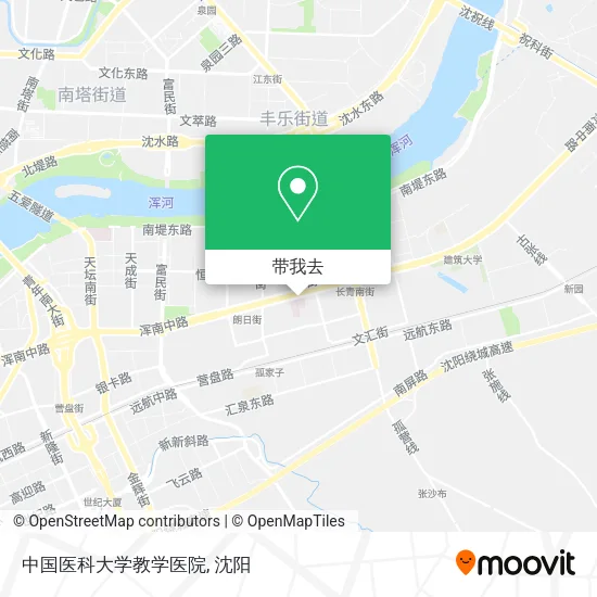 中国医科大学教学医院地图