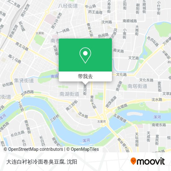 大连白衬衫冷面卷臭豆腐地图