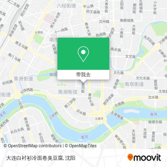 大连白衬衫冷面卷臭豆腐地图
