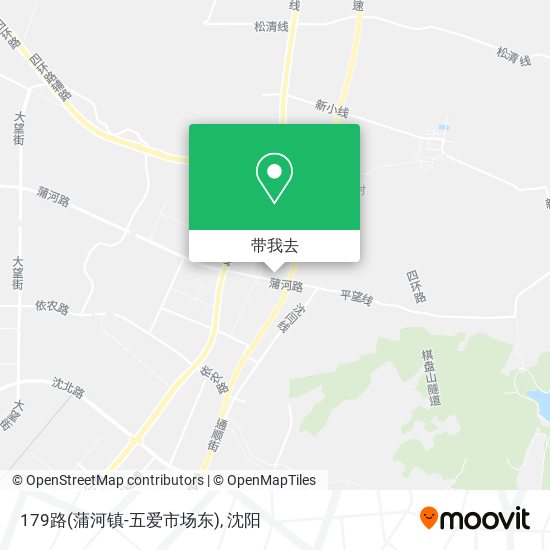 179路(蒲河镇-五爱市场东)地图