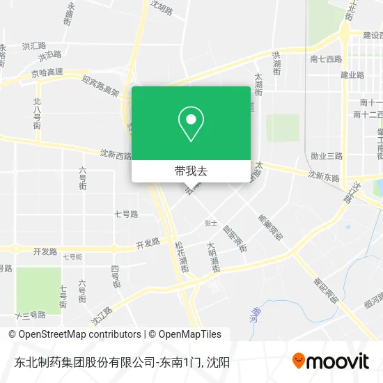 东北制药集团股份有限公司-东南1门地图