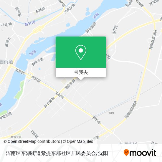 浑南区东湖街道紫提东郡社区居民委员会地图