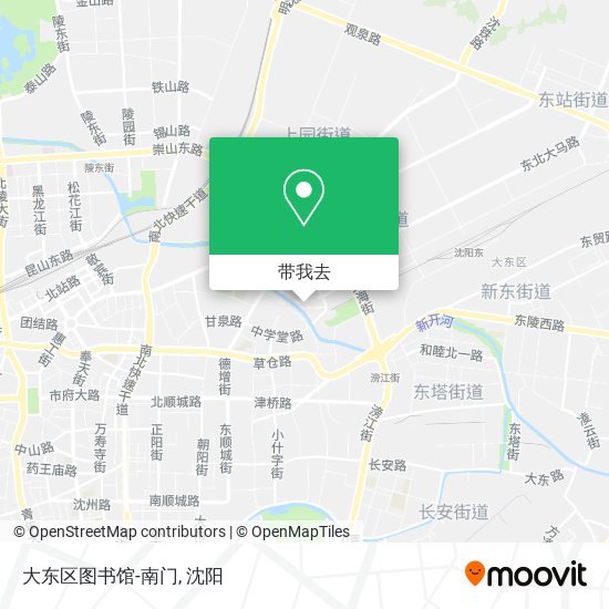 大东区图书馆-南门地图