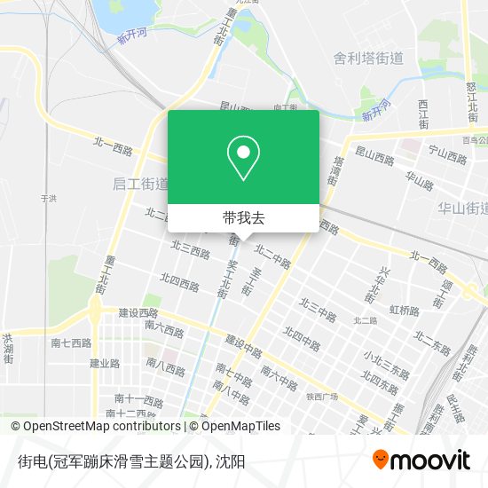 街电(冠军蹦床滑雪主题公园)地图