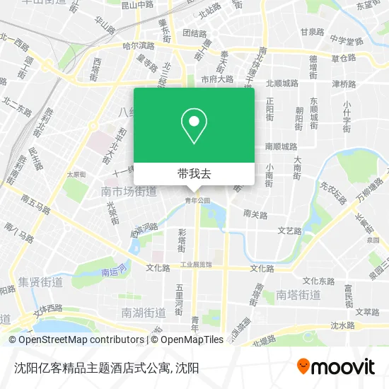 沈阳亿客精品主题酒店式公寓地图