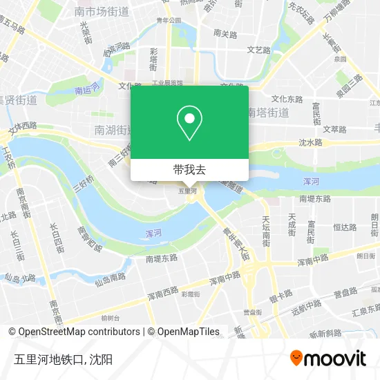 五里河地铁口地图