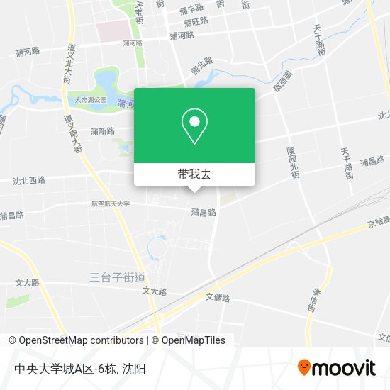 中央大学城A区-6栋地图