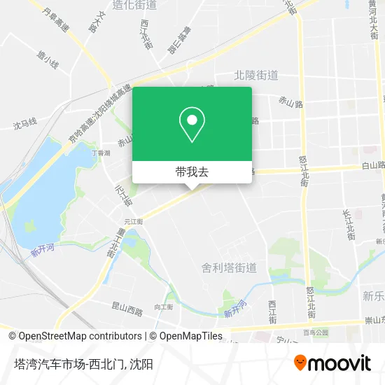 塔湾汽车市场-西北门地图