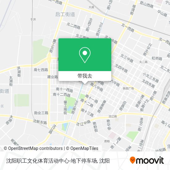 沈阳职工文化体育活动中心-地下停车场地图