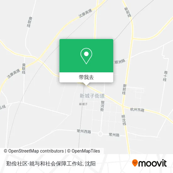 勤俭社区-就与和社会保障工作站地图