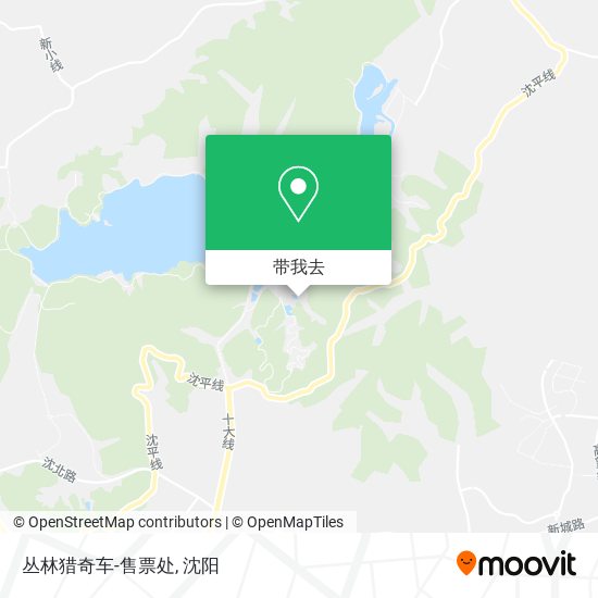 丛林猎奇车-售票处地图