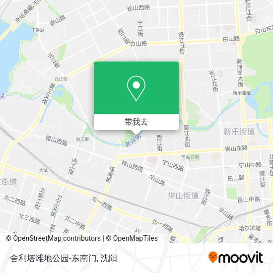 舍利塔滩地公园-东南门地图