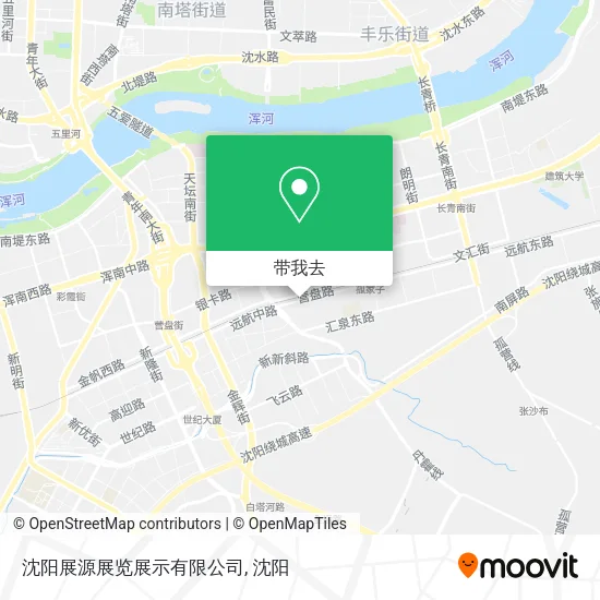沈阳展源展览展示有限公司地图