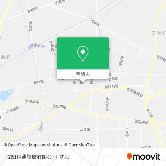 沈阳科通塑胶有限公司地图