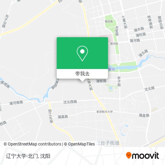 辽宁大学-北门地图
