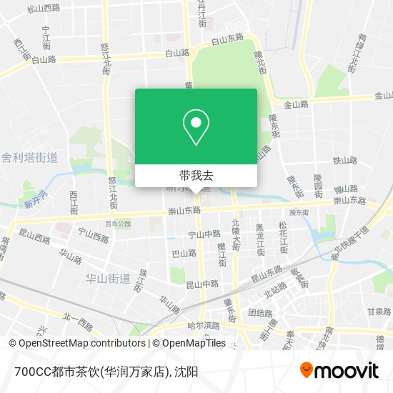 700CC都市茶饮(华润万家店)地图