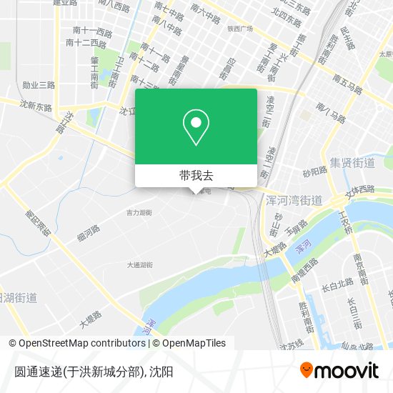 圆通速递(于洪新城分部)地图