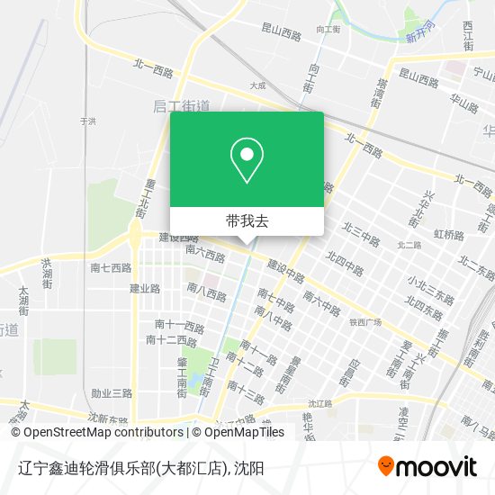 辽宁鑫迪轮滑俱乐部(大都汇店)地图