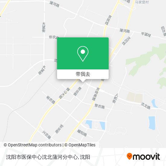 沈阳市医保中心沈北蒲河分中心地图