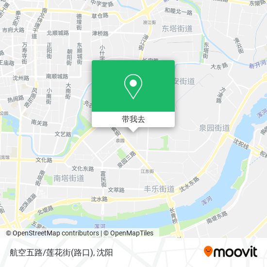 航空五路/莲花街(路口)地图