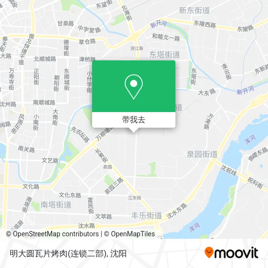 明大圆瓦片烤肉(连锁二部)地图