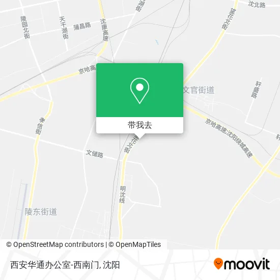 西安华通办公室-西南门地图