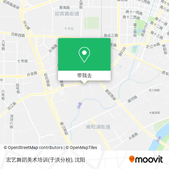 宏艺舞蹈美术培训(于洪分校)地图
