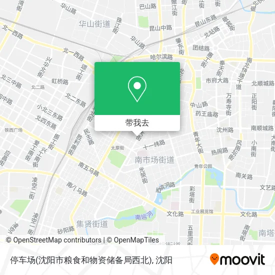 停车场(沈阳市粮食和物资储备局西北)地图