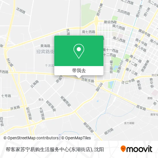 帮客家苏宁易购生活服务中心(东湖街店)地图