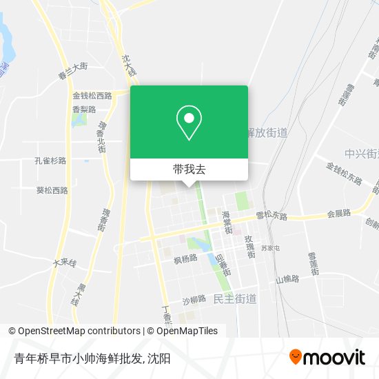 青年桥早市小帅海鲜批发地图