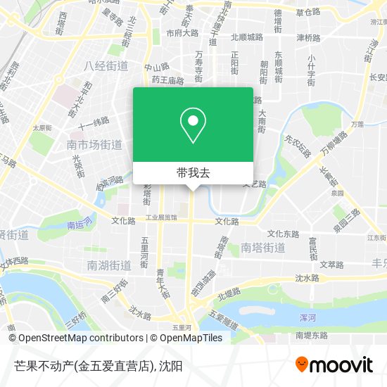 芒果不动产(金五爱直营店)地图