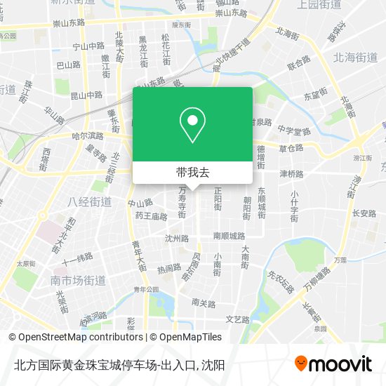 北方国际黄金珠宝城停车场-出入口地图