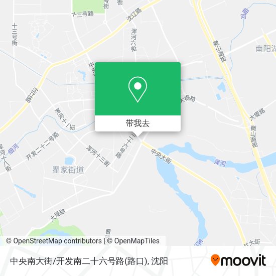 中央南大街/开发南二十六号路(路口)地图