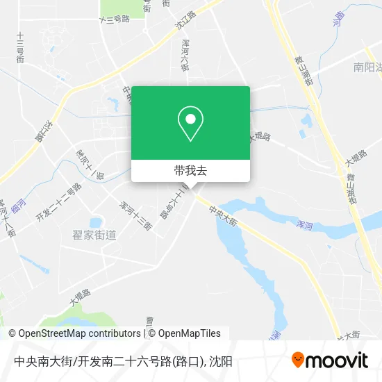 中央南大街/开发南二十六号路(路口)地图