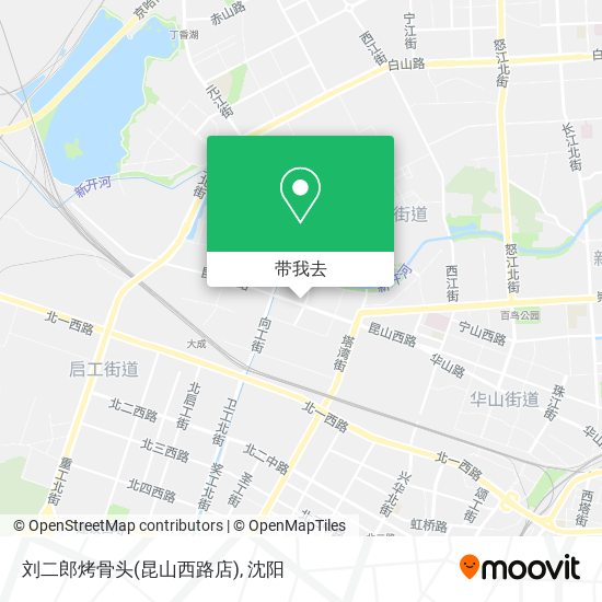 刘二郎烤骨头(昆山西路店)地图