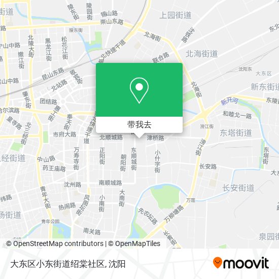 大东区小东街道绍棠社区地图