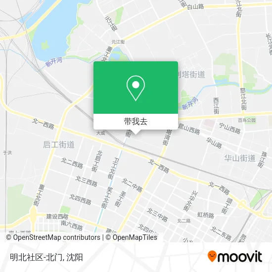 明北社区-北门地图