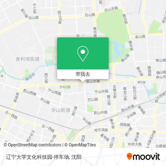 辽宁大学文化科技园-停车场地图